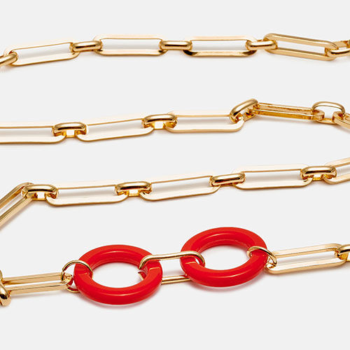CORDON FRONT ROW ARO ROJO