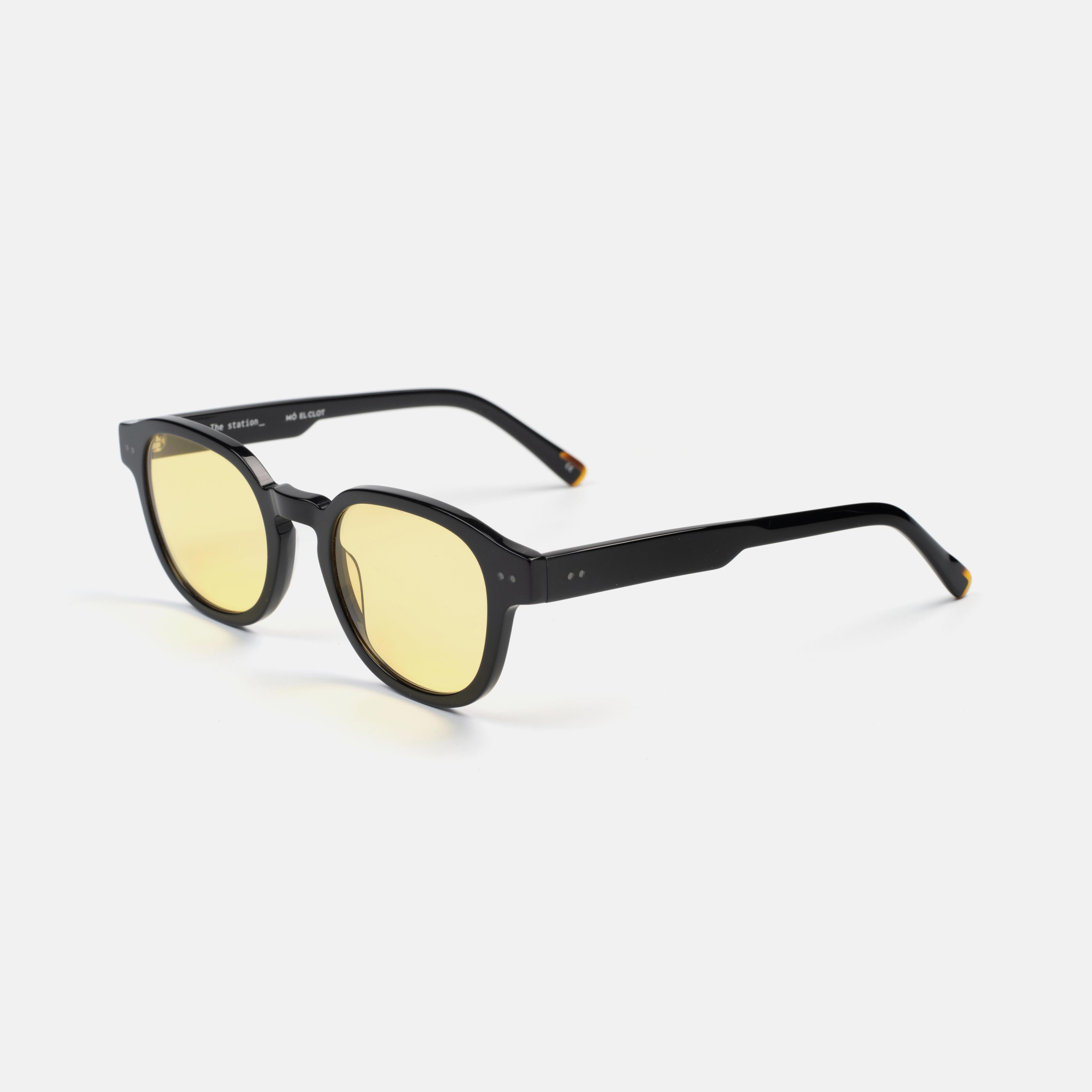 mó EL CLOT YELLOW LENSES SUN, black, large image number 1