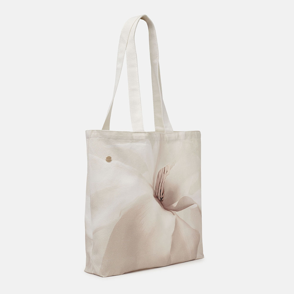 TOTE POLTSA FLOR BEIGE BOUQUET,, large image number 1